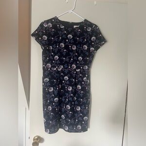 Loft Floral Navy Dress